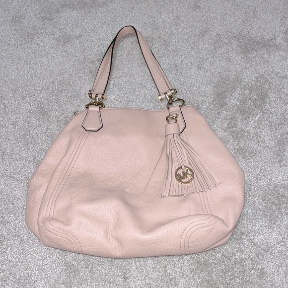 Michael Kors Light Pink Purse Gold Hardware - Picture 1 of 9